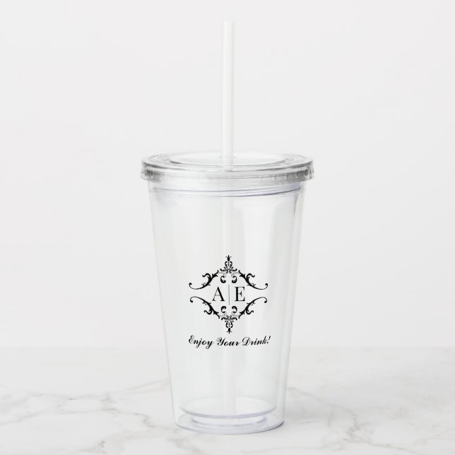 Personalized Acrylic Tumbler for Weddings (Front)