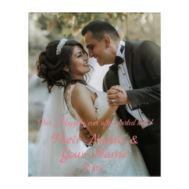 Personalized Acrylic Wall Photo Print  (Front)