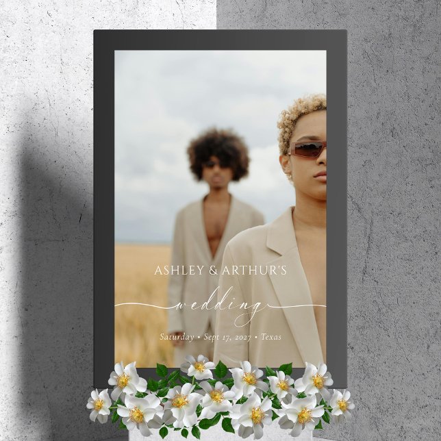 Personalized Acrylic Wedding Photo Sign (Personalized Acrylic Wedding Photo Sign)