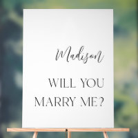 Personalized acrylic will you marry me sign