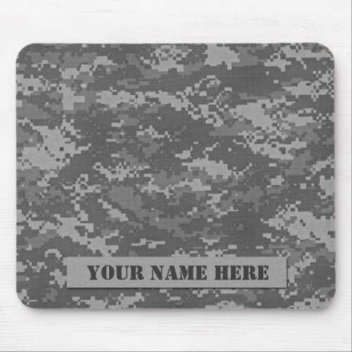 Personalized ACU Camouflage Mousepad