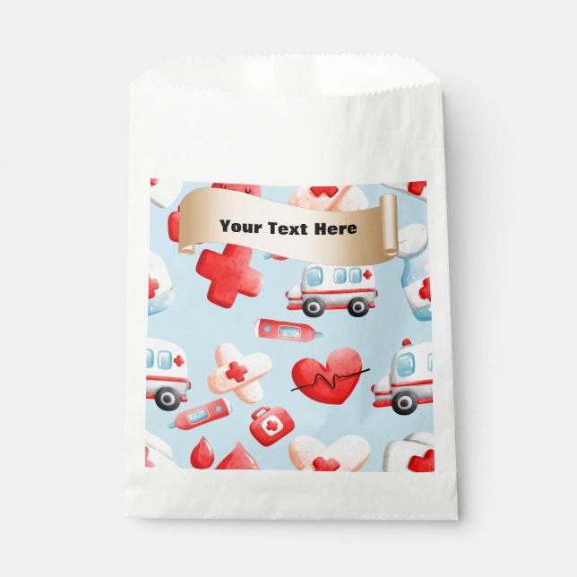 Personalized Add a Name Medical, Healthcare, Nurse Favor Bag (Front)