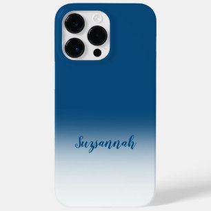 Personalized Add A Name Mellow Blue Ombre Case-Mate iPhone 14 Pro Max Case