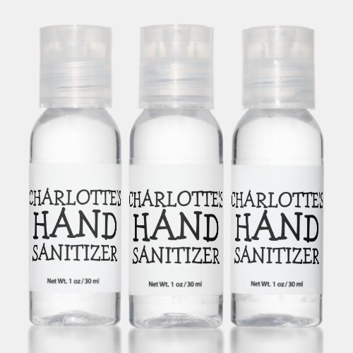 Personalized Add Name Custom Made Hand Sanitizer
