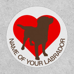 Personalized Add Name Custom Made Labrador Dog Patch