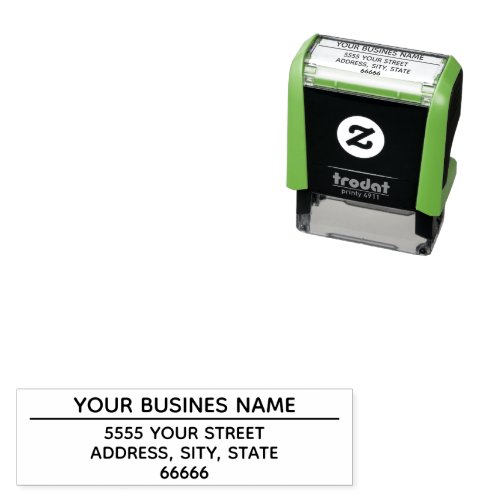 Personalized Add Name Return Address Stamp Example
