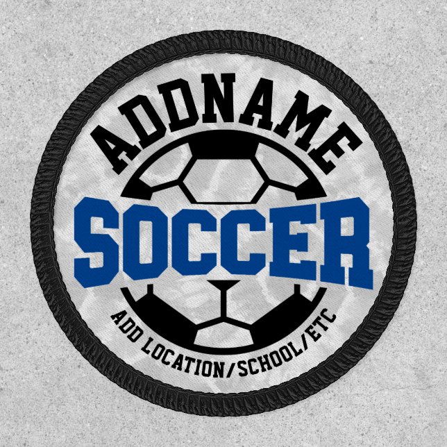 Personalized ADD NAME Soccer Player Team Tie-Dye Patch (Front)
