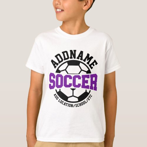 Personalized ADD NAME Soccer Player Team Tie_Dye T_Shirt