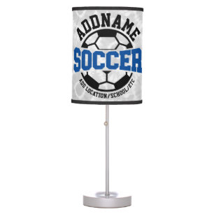 Personalized ADD NAME Soccer Player Team Tie-Dye Table Lamp