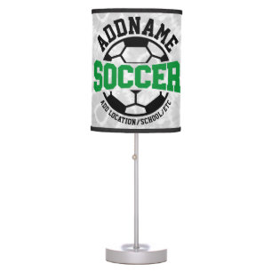 Personalized ADD NAME Soccer Player Team Tie-Dye Table Lamp