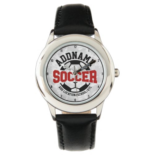 Personalized ADD NAME Soccer Player Team Tie_Dye Watch