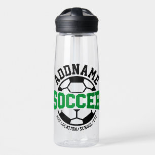 Personalized ADD NAME Soccer Player Team Tie-Dye Water Bottle