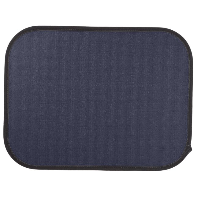 Personalized Add Photo Artwork Dark Blue Rear Car Floor Mat (Rear)