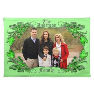 PERSONALIZED ADD PHOTO CLOTH PLACEMAT