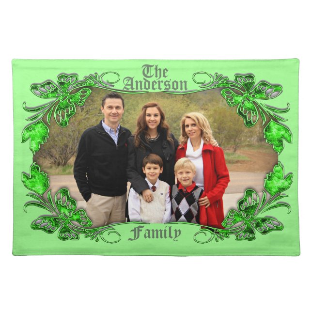 PERSONALIZED ADD PHOTO  CLOTH PLACEMAT (Front)