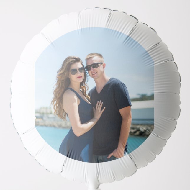 PERSONALIZED ADD PHOTO WEDDING RECEPTION BALLOON (Front)