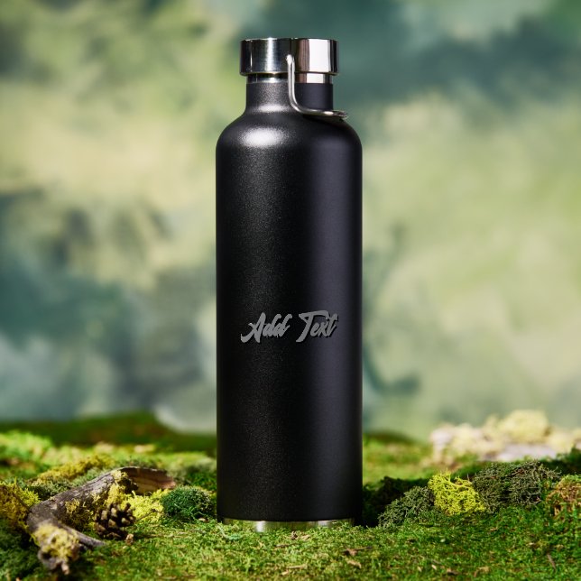 Personalized Add Text Black Thor Copper Vacuum Gym Water Bottle (Outdoor (Rotated))