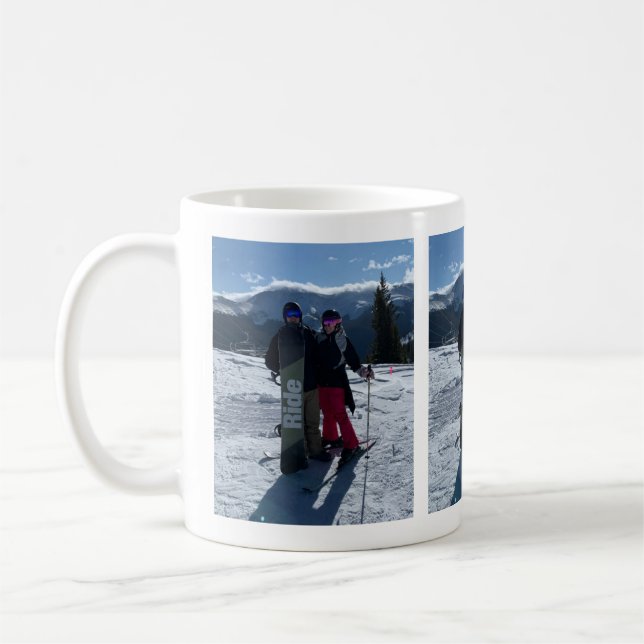 Personalized Add Three Photos  Coffee Mug (Left)