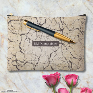 Personalized add your brand name Tree bark Accessory Pouch