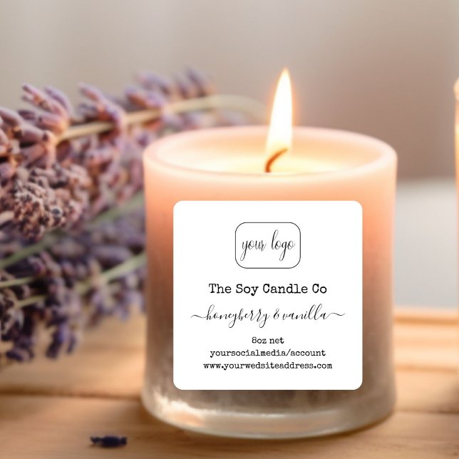 Personalized add your logo candle label  (Creator Uploaded)