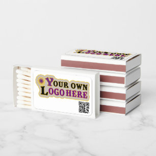 Personalized add your logo here and QR code. Matchboxes