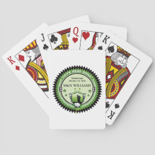 Personalized Add Your Name Play Golf Logo Poker Cards