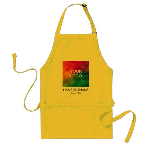 Personalized Add Your Name Surname Company Logo Adult Apron