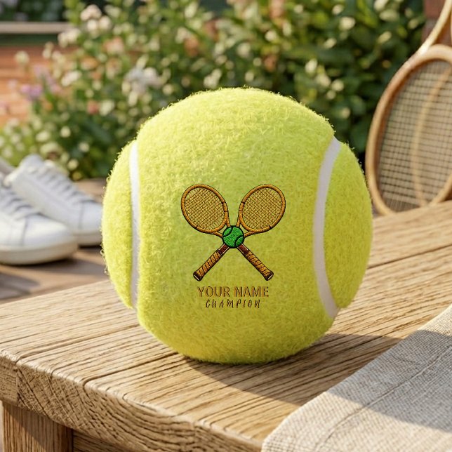 Personalized Add Your Name Tennis Ball Rackets     (Creator Uploaded)
