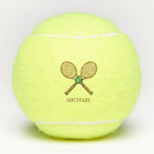 Personalized Add Your Name Tennis Ball Rackets    