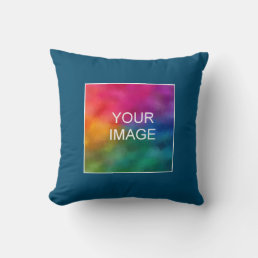 Personalized Add Your Name Text Image Logo Throw Pillow