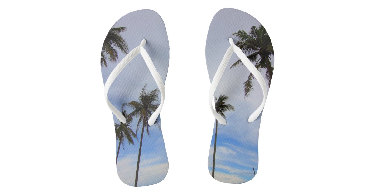 Personalized Add Your Own Image or Photo Flip Flops | Zazzle
