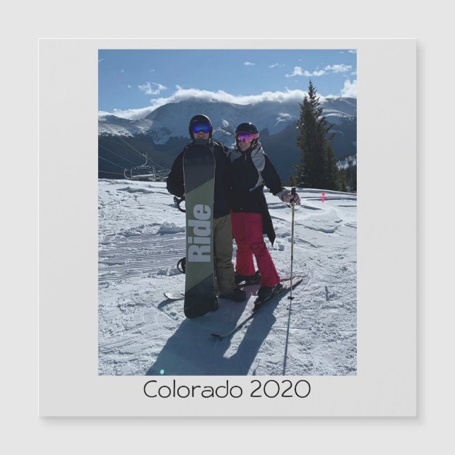 Personalized Add Your Own Photo Magnetic card (Front)