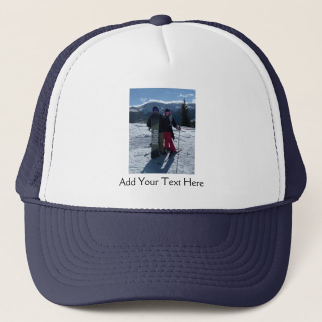 Personalized Add your own photo  Trucker Hat (Front)