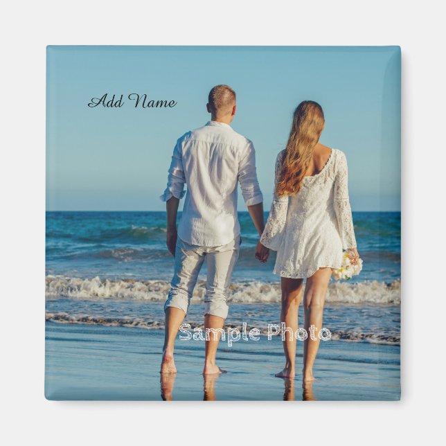 Personalized Add Your Photo Magnet (Front)