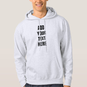 Personalized Add Your Text Here Double-Sided Men's Hoodie
