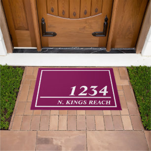 Personalized Address Doormat