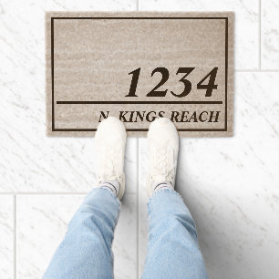 Personalized Address Fiber Doormat