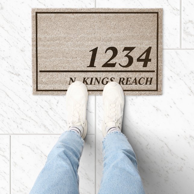 Personalized Address Fiber Doormat (Insitu)