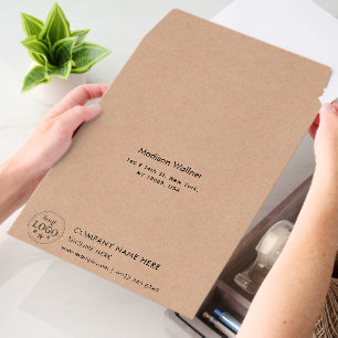 Personalized Address Kraft Finish Envelope Mailers