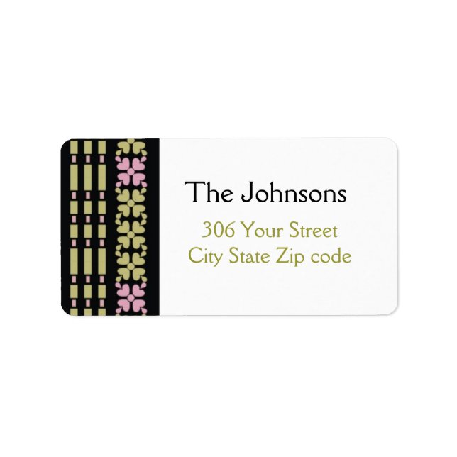 Personalized Address Labels (Front)