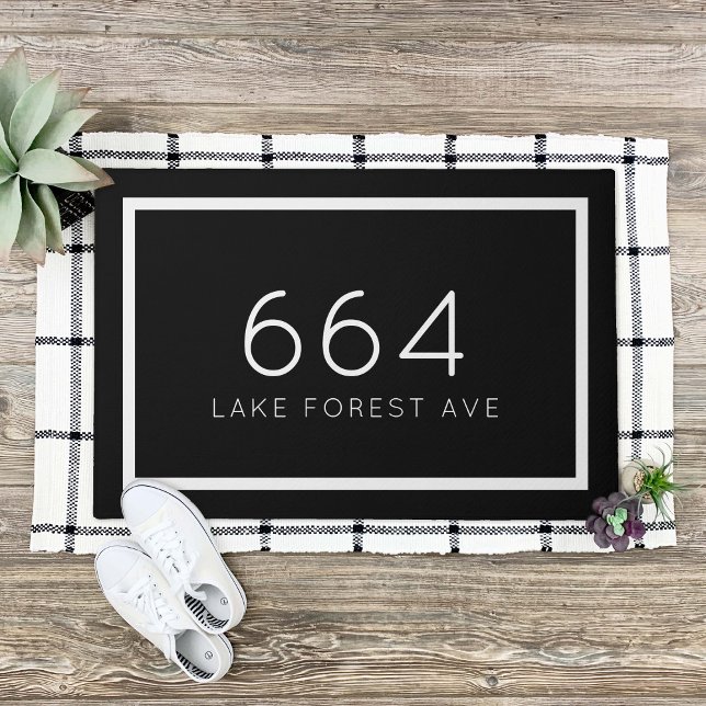 Personalized Address Number | Editable Colors Doormat (Creator Uploaded)