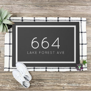 Personalized Address Number Editable Colors Doormat