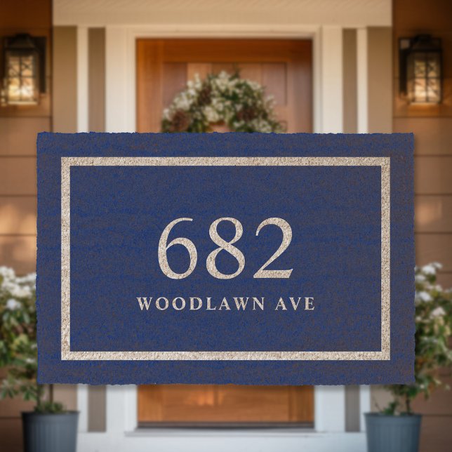 Personalized Address Number Fiber Doormat (Creator Uploaded)