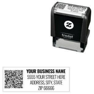 Personalized Address QR Code Self-inking Stamp