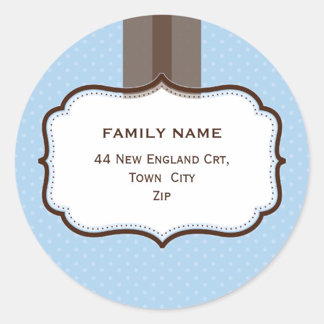 PERSONALIZED ADDRESS SEALS :: lustre 9 (Front)