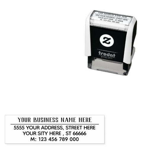 Personalized Address Stamp Your Name Phone Info