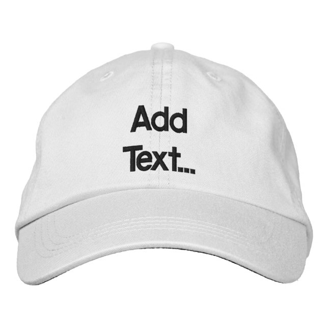 Personalized Adjustable Hat (Front)