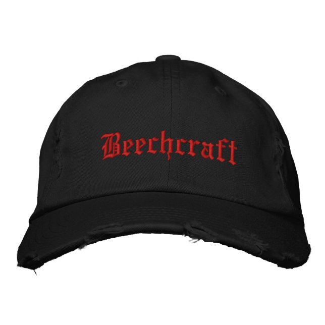 Personalized Adjustable Hat-BEECHCRAFT Embroidered Baseball Cap (Front)