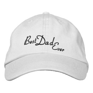 Personalized Adjustable Hat/Best Dad ever Embroidered Baseball Hat