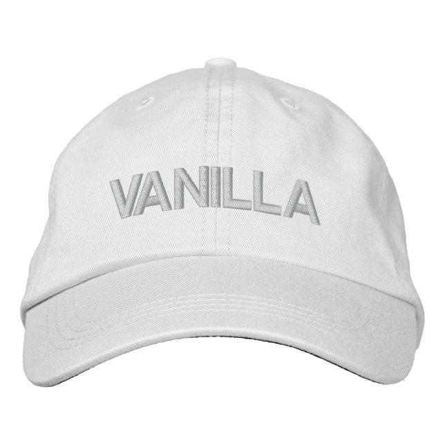 Personalized Adjustable Hat - VANILLA (Front)